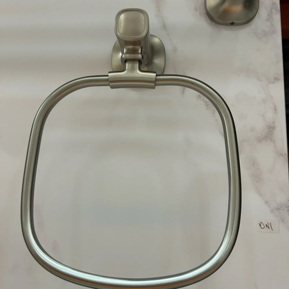 Kohler Terzet 3 Piece Bathroom Accessory Set Brushed Nickel Towel Bar Ring TP